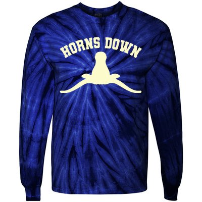 Horns Down Tie-Dye Long Sleeve Shirt