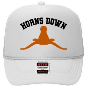 Horns Down High Crown Mesh Back Trucker Hat