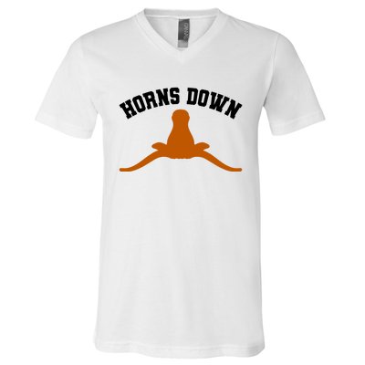 Horns Down V-Neck T-Shirt