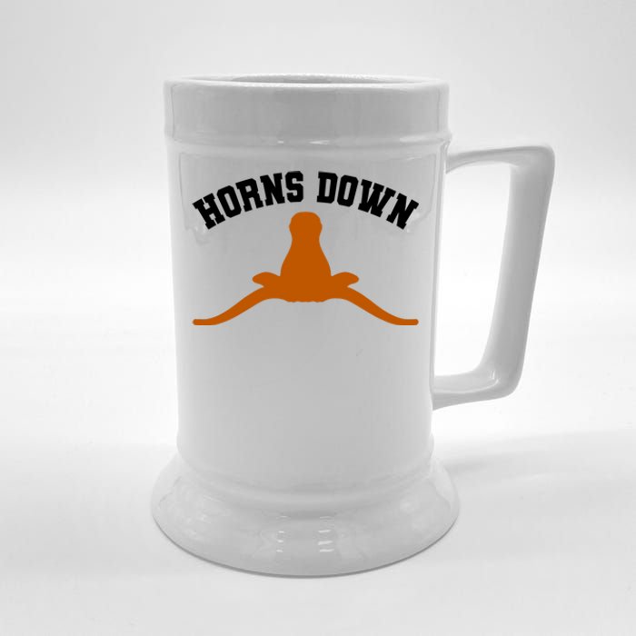 Horns Down Beer Stein