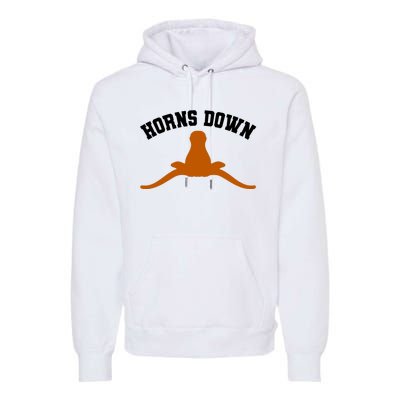 Horns Down Premium Hoodie