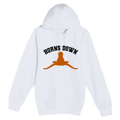 Horns Down Premium Pullover Hoodie