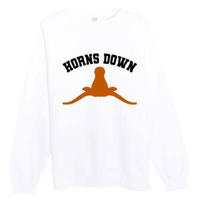 Horns Down Premium Crewneck Sweatshirt