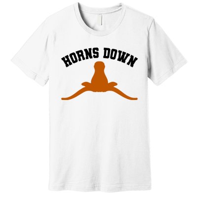 Horns Down Premium T-Shirt