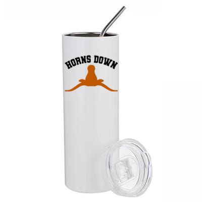 Horns Down Stainless Steel Tumbler