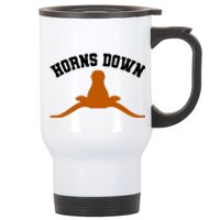 Horns Down Stainless Steel Travel Mug