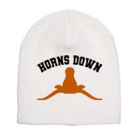 Horns Down Short Acrylic Beanie