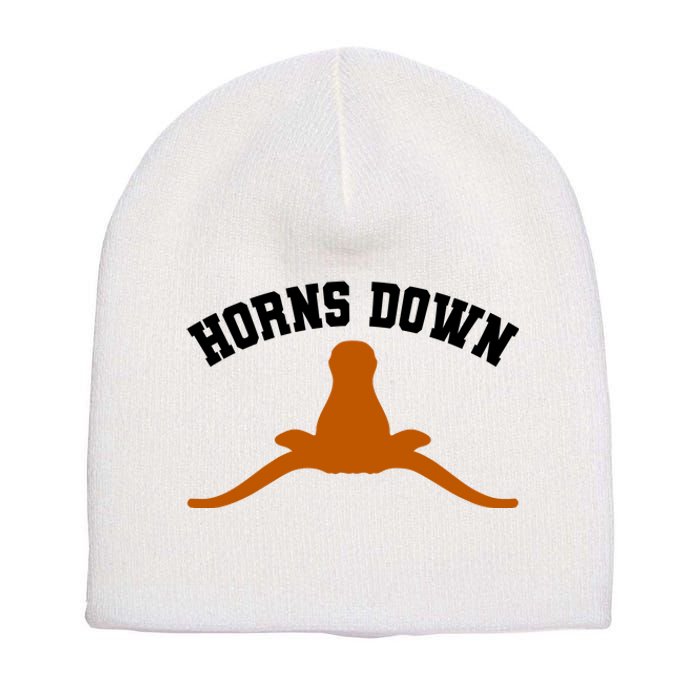 Horns Down Short Acrylic Beanie