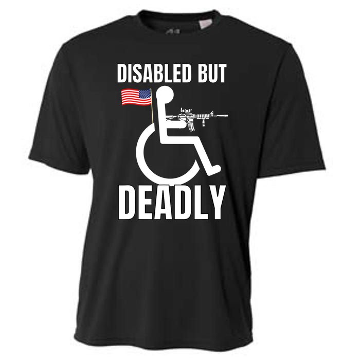 Handicap Disabled But Deadly Cooling Performance Crew T-Shirt