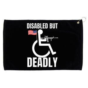 Handicap Disabled But Deadly Grommeted Golf Towel