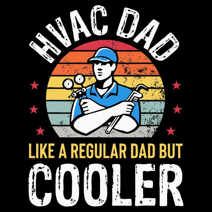 HVAC Dad But Cooler Funny HVAC Technician Father 16 in Basic Backpack