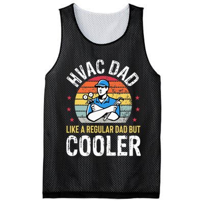 HVAC Dad But Cooler Funny HVAC Technician Father Mesh Reversible Basketball Jersey Tank