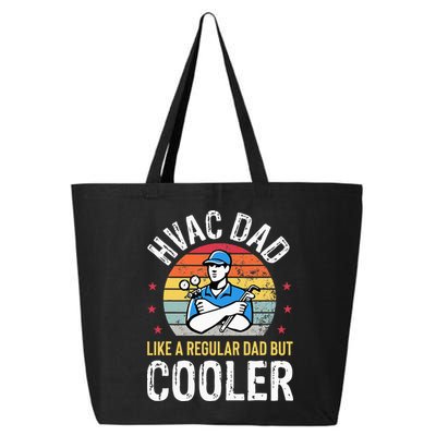 HVAC Dad But Cooler Funny HVAC Technician Father 25L Jumbo Tote