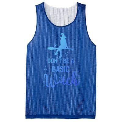 Halloween Dont Be A Basic Witch Funny Great Gift Mesh Reversible Basketball Jersey Tank