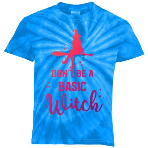 Halloween Dont Be A Basic Witch Funny Great Gift Kids Tie-Dye T-Shirt