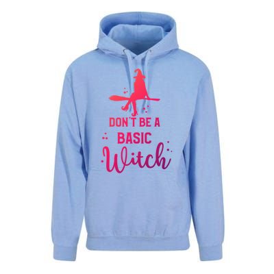 Halloween Dont Be A Basic Witch Funny Great Gift Unisex Surf Hoodie