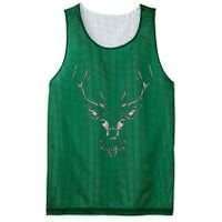 Hand Drawn Buck Deer Style Antlers Mesh Reversible Basketball Jersey Tank