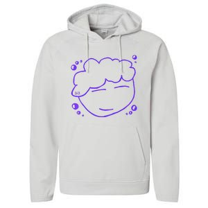 Hey Drawing By Brenden Bcr Performance Fleece Hoodie