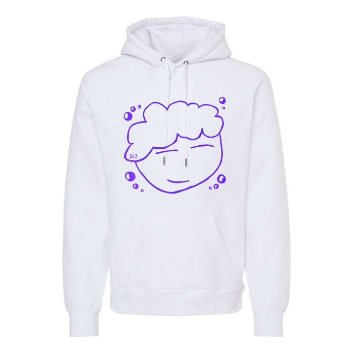 Hey Drawing By Brenden Bcr Premium Hoodie