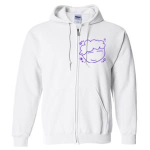 Hey Drawing By Brenden Bcr Full Zip Hoodie