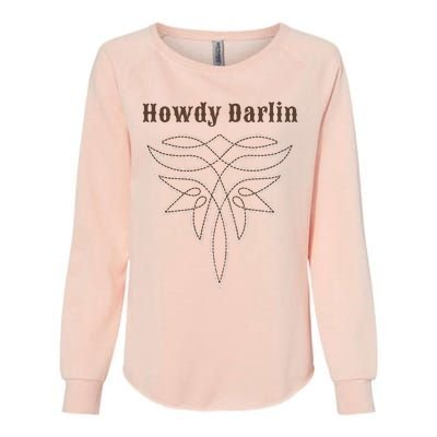 Howdy Darlin Boot Stitch Womens California Wash Sweatshirt