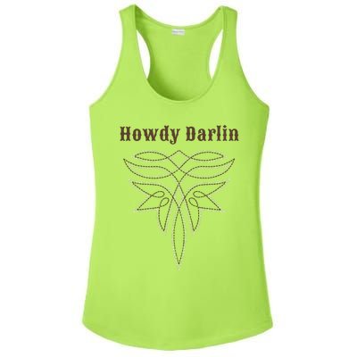 Howdy Darlin Boot Stitch Ladies PosiCharge Competitor Racerback Tank