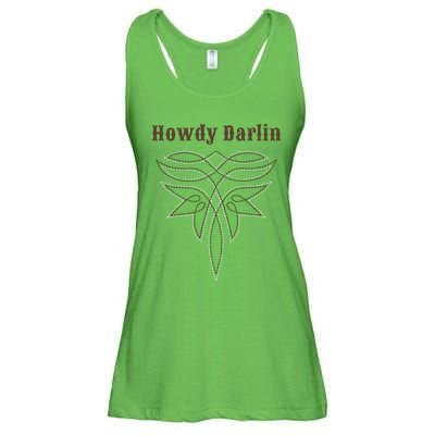 Howdy Darlin Boot Stitch Ladies Essential Flowy Tank