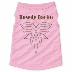 Howdy Darlin Boot Stitch Doggie Tank