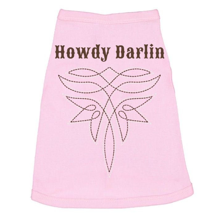 Howdy Darlin Boot Stitch Doggie Tank