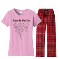 Howdy Darlin Boot Stitch Women's Flannel Pajama Set