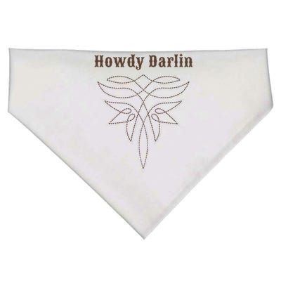 Howdy Darlin Boot Stitch USA-Made Doggie Bandana