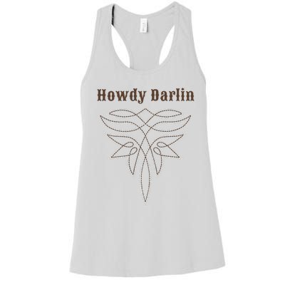 Howdy Darlin Boot Stitch Women's Racerback Tank