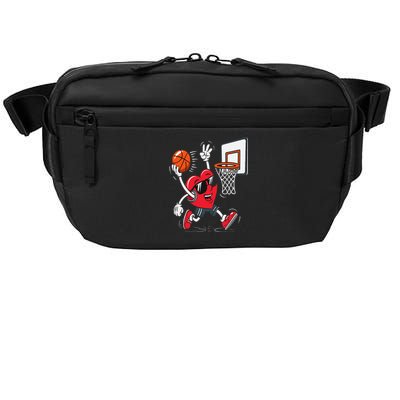 Heart Dunking Basketball Valentines Day Crossbody Pack