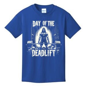 Horror Deadlifter Bodybuilder Deadlifting Workout Training Great Gift Kids T-Shirt