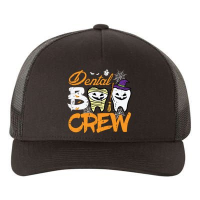 Halloween Dental Boo Crew Dentist Costume Teeth Women Yupoong Adult 5-Panel Trucker Hat