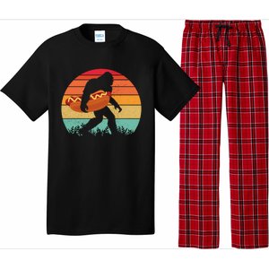 Hot Dog Bigfoot Legend Hotdog Funny Hot Dog Food Foodie Bbq Funny Gift Pajama Set