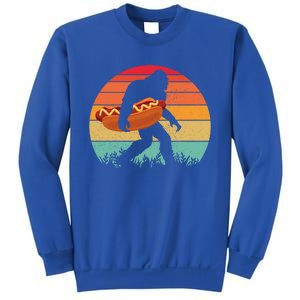 Hot Dog Bigfoot Legend Hotdog Funny Hot Dog Food Foodie Bbq Funny Gift Sweatshirt