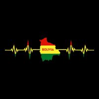 Heartbeat Design Bolivian Flag Bolivia Cooling Performance Crew T-Shirt