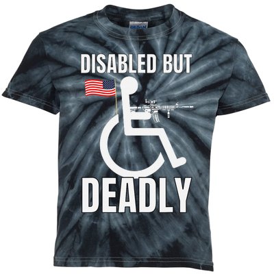 Handicap Disabled But Deadly Kids Tie-Dye T-Shirt