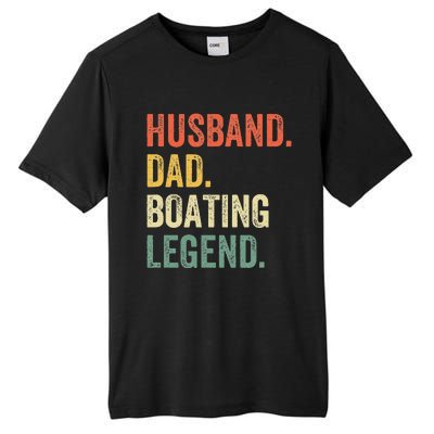 Husband Dad Boating Legend Funny Sail Boat Captain Father Tall Fusion ChromaSoft Performance T-Shirt