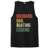 Husband Dad Boating Legend Funny Sail Boat Captain Father PosiCharge Competitor Tank