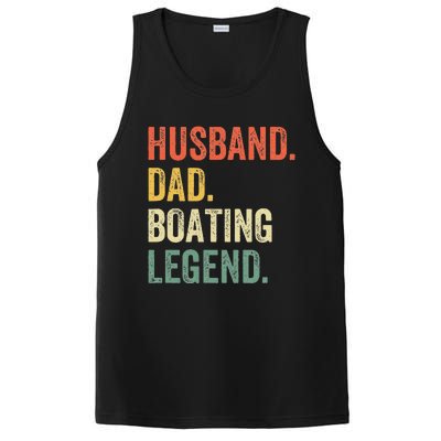 Husband Dad Boating Legend Funny Sail Boat Captain Father PosiCharge Competitor Tank