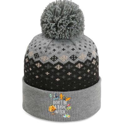 Halloween Dont Be A Basic Witch Gift The Baniff Cuffed Pom Beanie