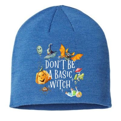 Halloween Dont Be A Basic Witch Gift Sustainable Beanie