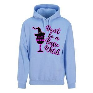 Halloween Dont Be Basic Witch For Wine Lovers Funny Gift Unisex Surf Hoodie