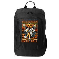 Halloween DonT Bother Me Until Fall Pumpkin Ghost Coffee City Backpack