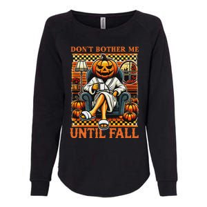 Halloween DonT Bother Me Until Fall Pumpkin Ghost Coffee Womens California Wash Sweatshirt