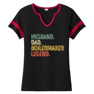 Husband Dad Boilermaker Legend Great Gift Funny Fathers Day Cute Gift Ladies Halftime Notch Neck Tee