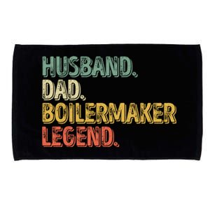 Husband Dad Boilermaker Legend Great Gift Funny Fathers Day Cute Gift Microfiber Hand Towel