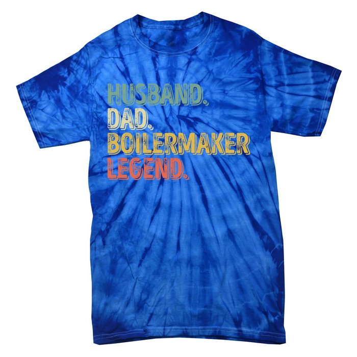 Husband Dad Boilermaker Legend Great Gift Funny Fathers Day Cute Gift Tie-Dye T-Shirt